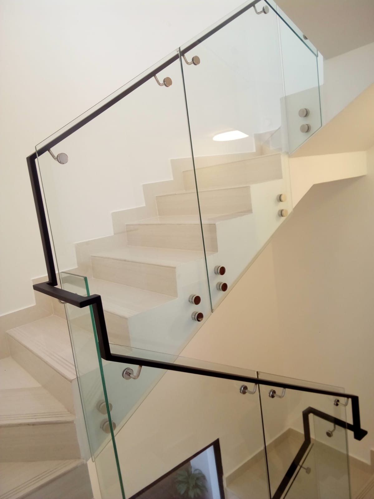 Glass staircase